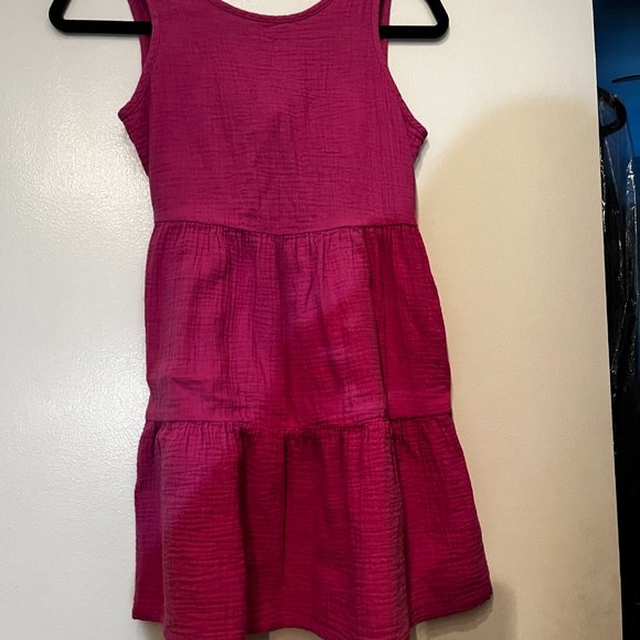 Cat &‎ Jack Pink 100% Cotton Girls Dress Size L 10/12 - Picture 2 of 11